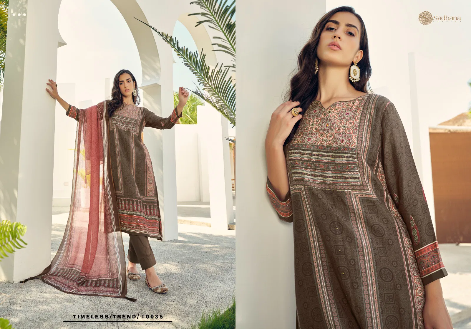Harleen By Sadhana Muslin Silk Printed Dress Material Wholesale Clothing Distributors In India